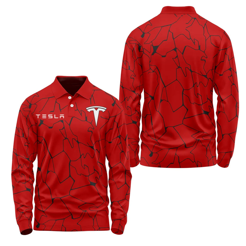 Tesla Long Sleeve Polo SC103