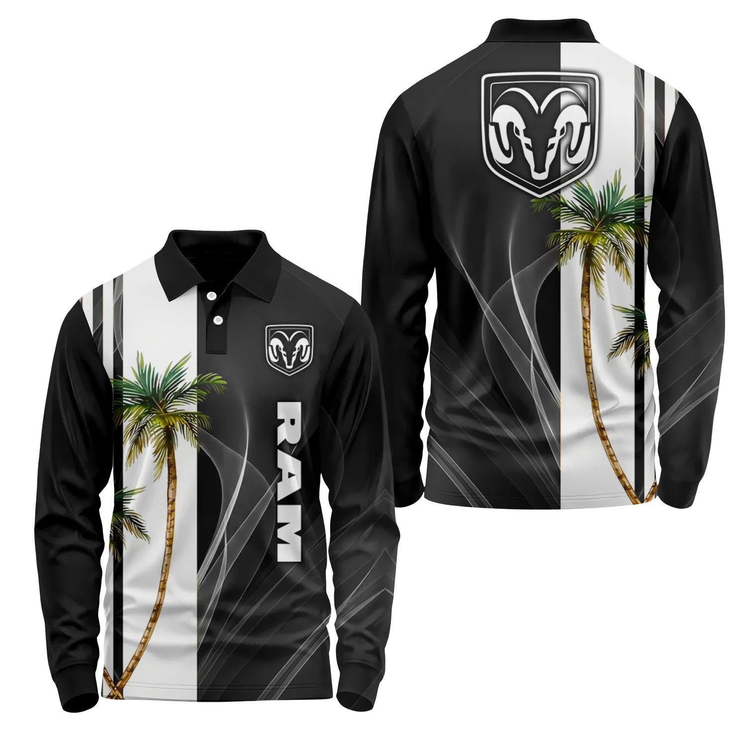 Ram Long Sleeve Polo SHW036