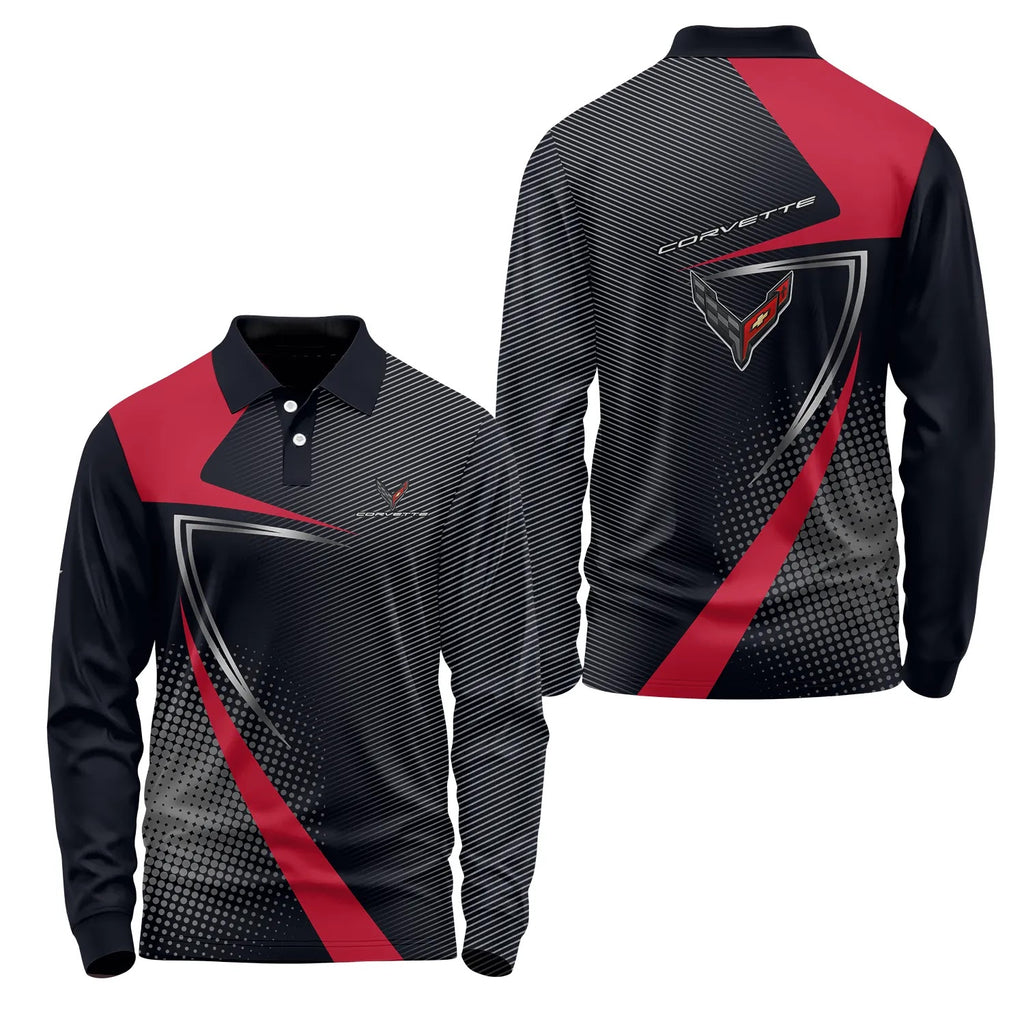 Corvette Long Sleeve Polo SC059
