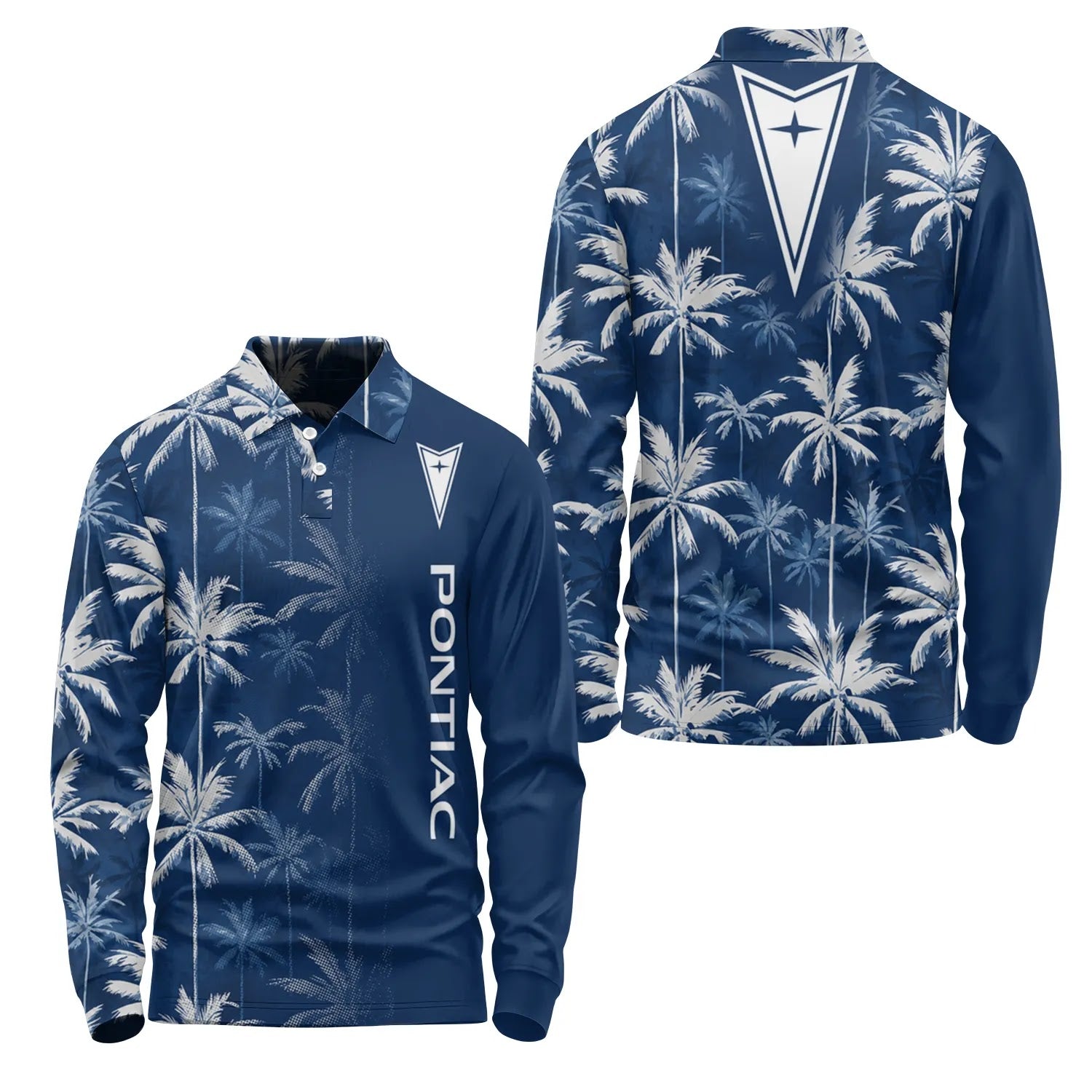 Pontiac Long Sleeve Polo SHW032