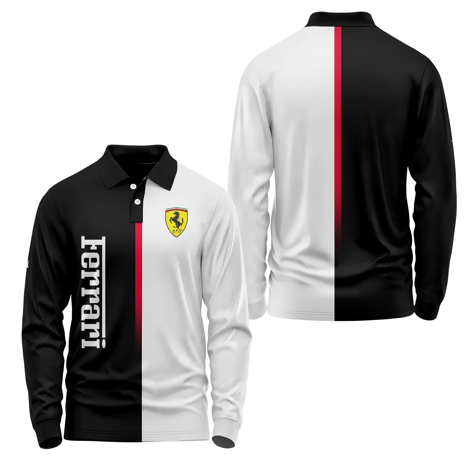 Ferrari Long Sleeve Polo SC076