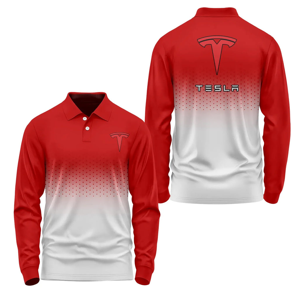 Tesla Long Sleeve Polo SC094