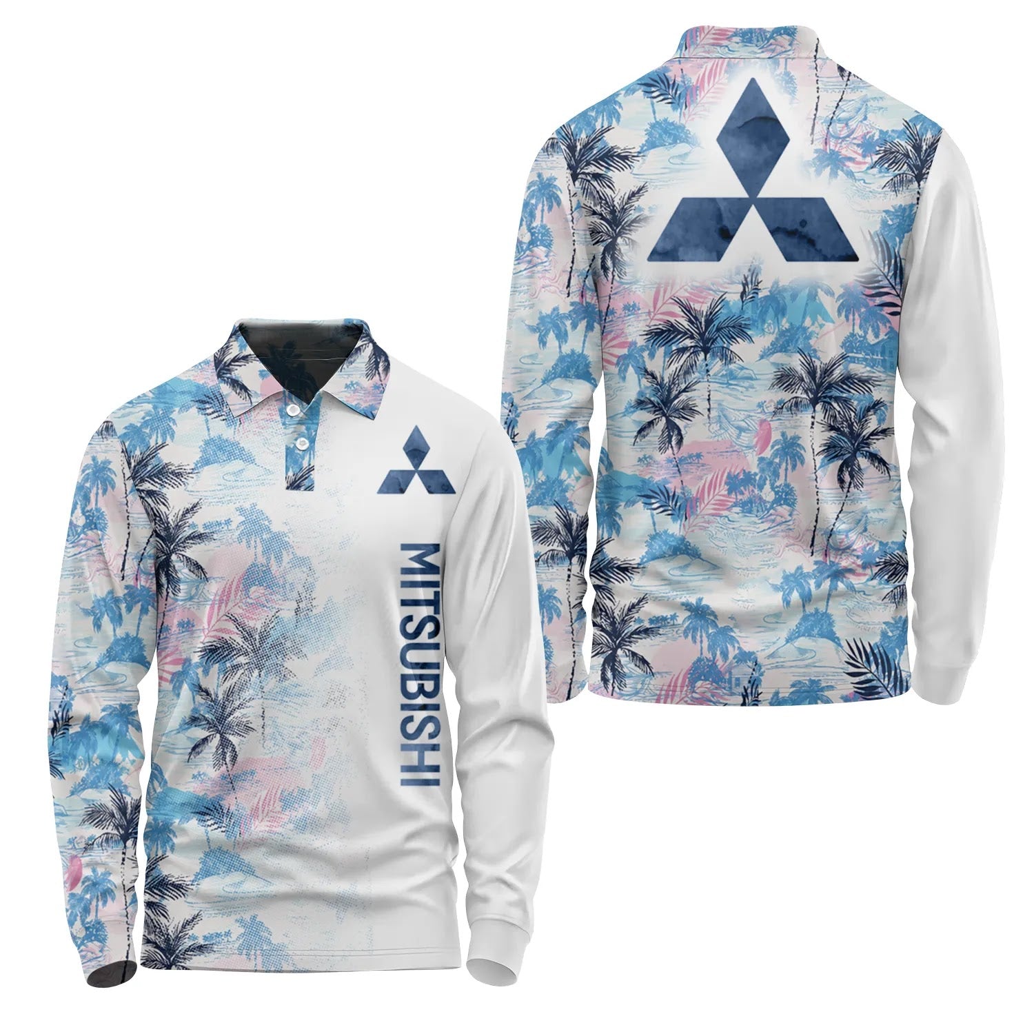 Mitsubishi Long Sleeve Polo SHW029