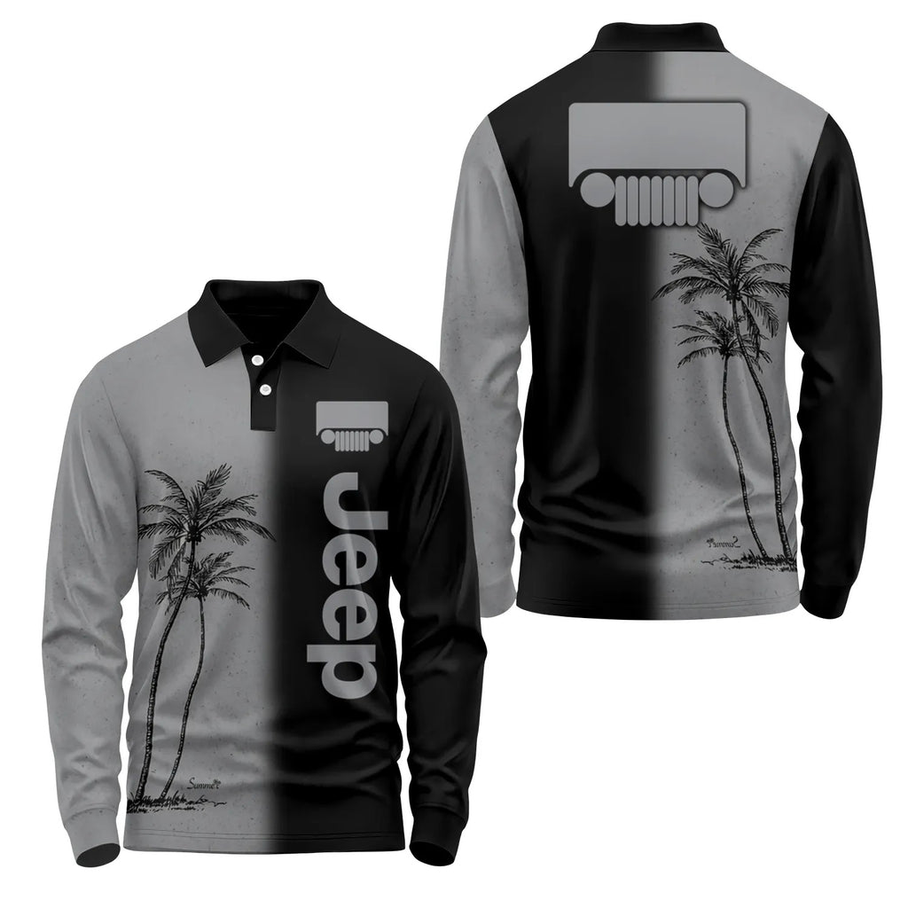 Jeep Long Sleeve Polo SHW037