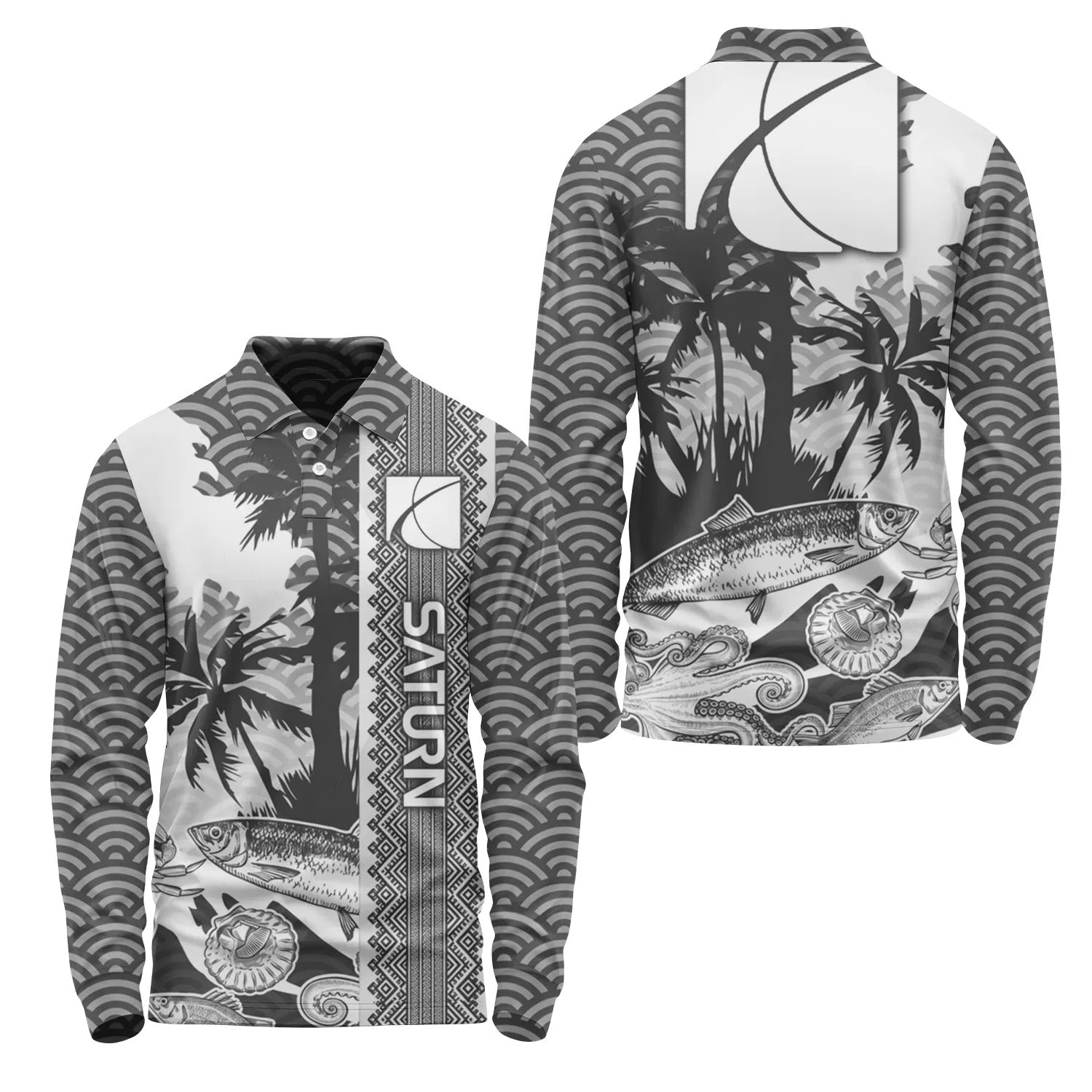Saturn Long Sleeve Polo SHW038