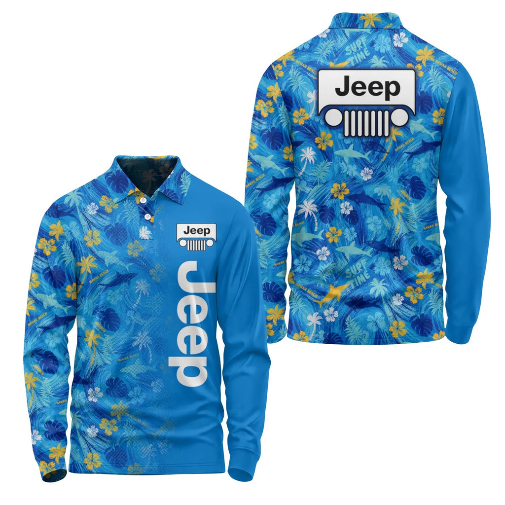 Jeep Long Sleeve Polo SHW027