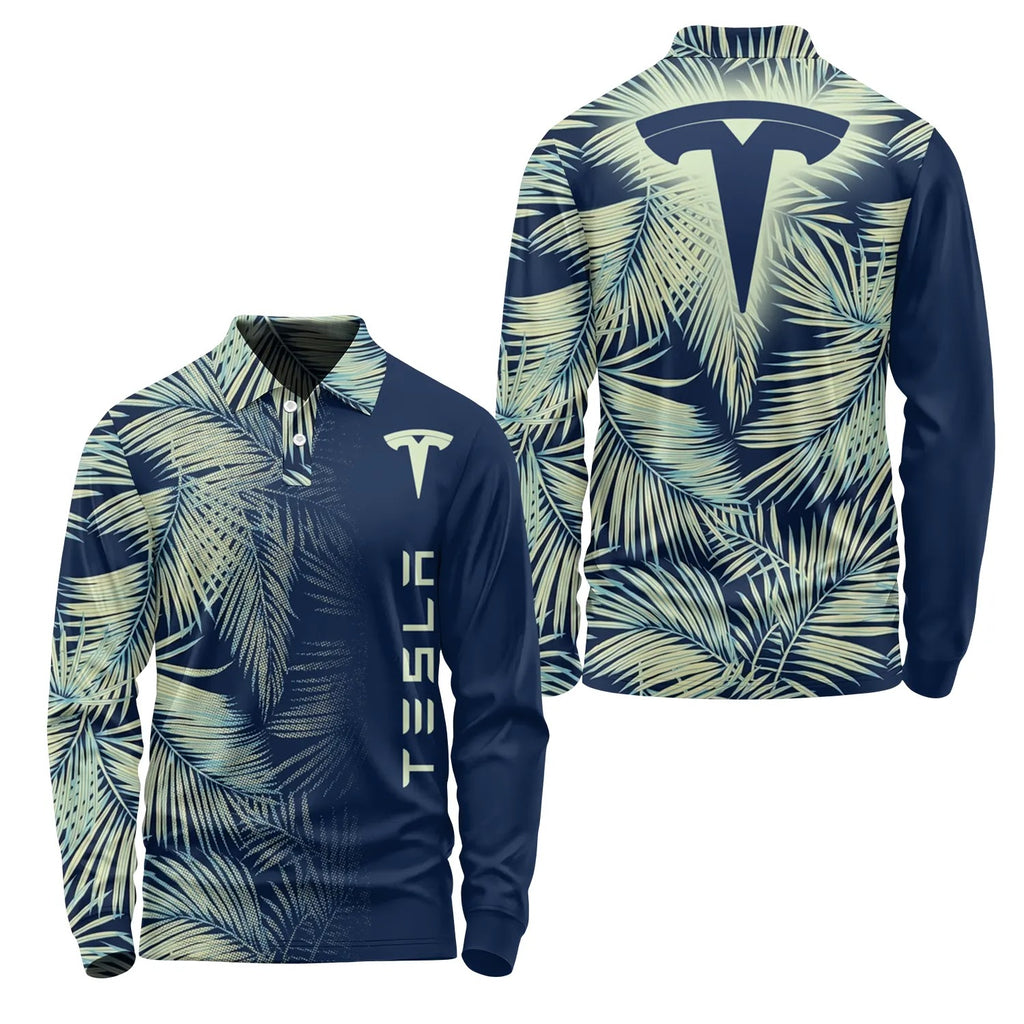 Tesla Long Sleeve Polo SHW003