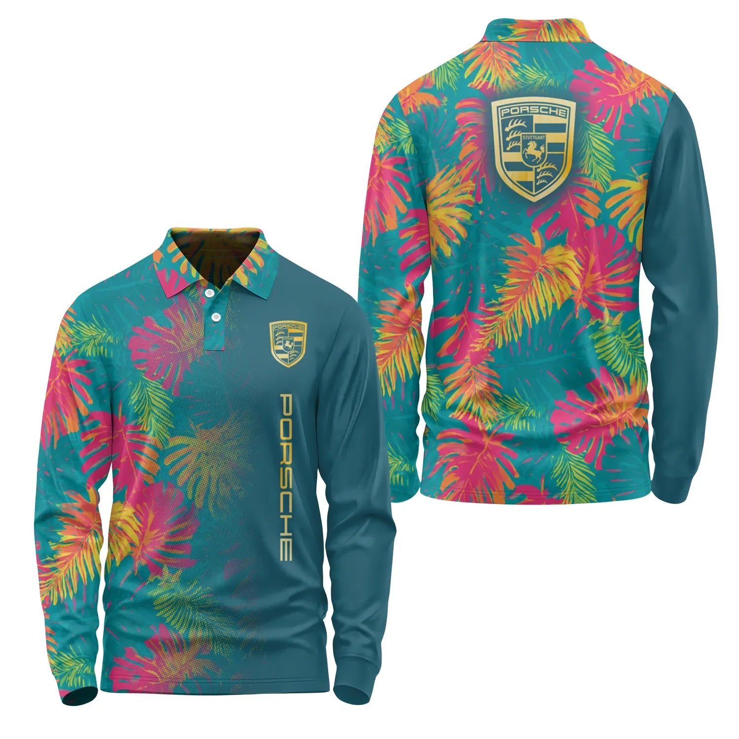 Porsche Long Sleeve Polo SHW059