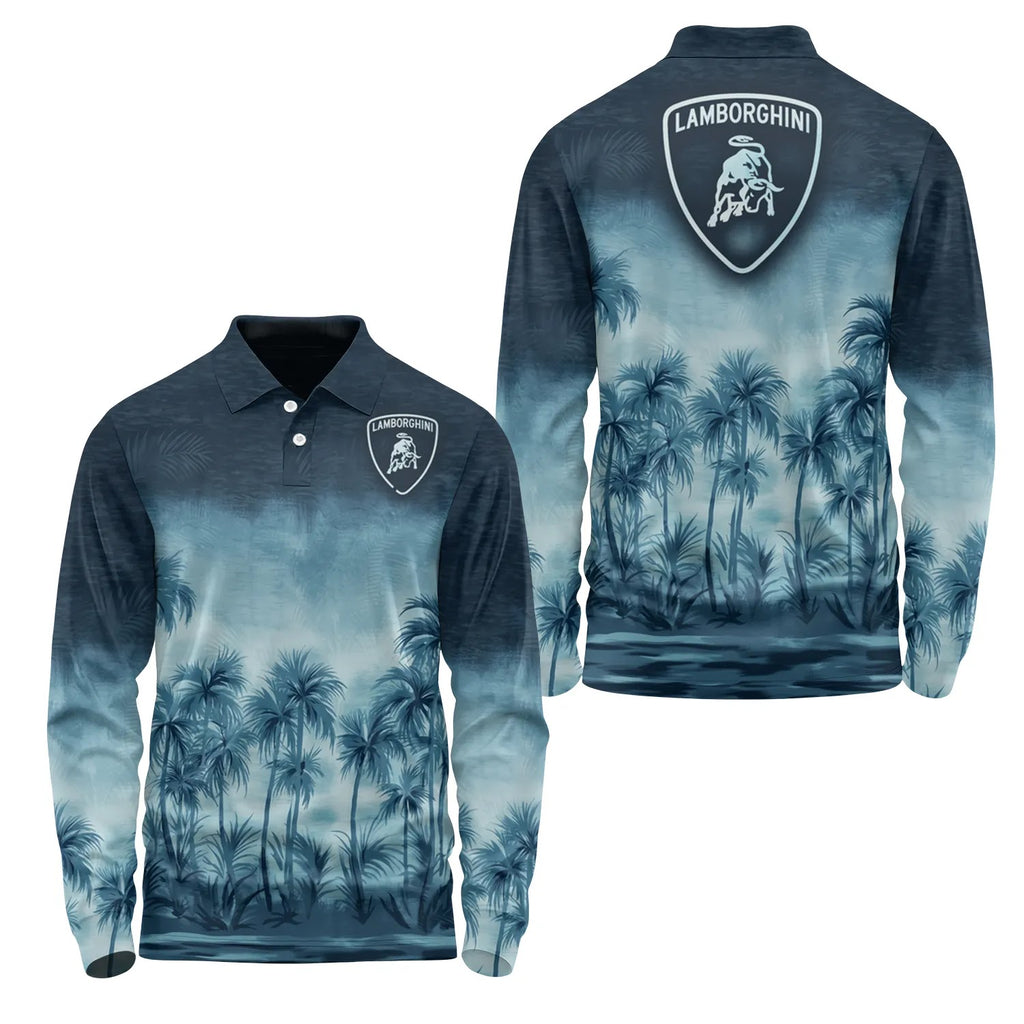 Lamborghini Long Sleeve Polo SHW021