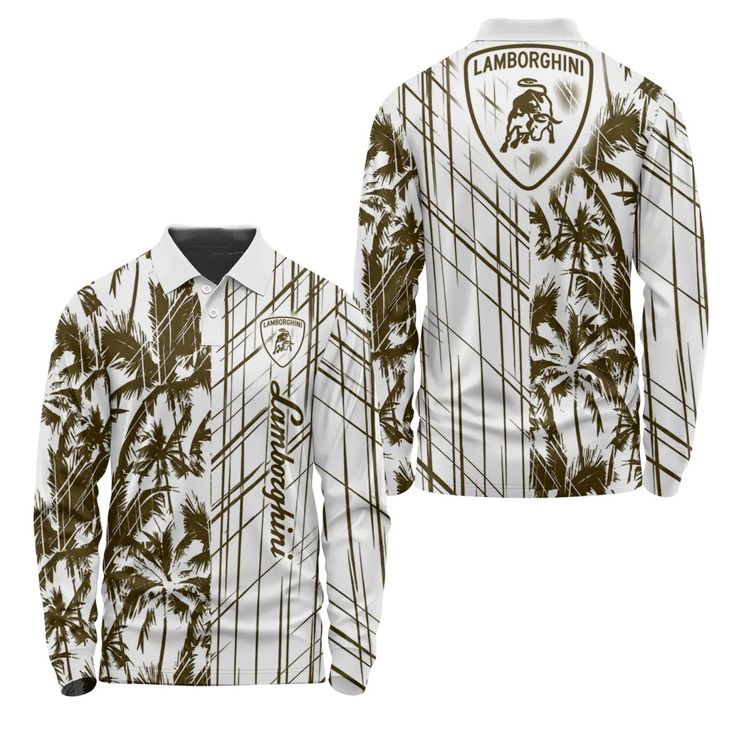 Lamborghini Long Sleeve Polo SHW041