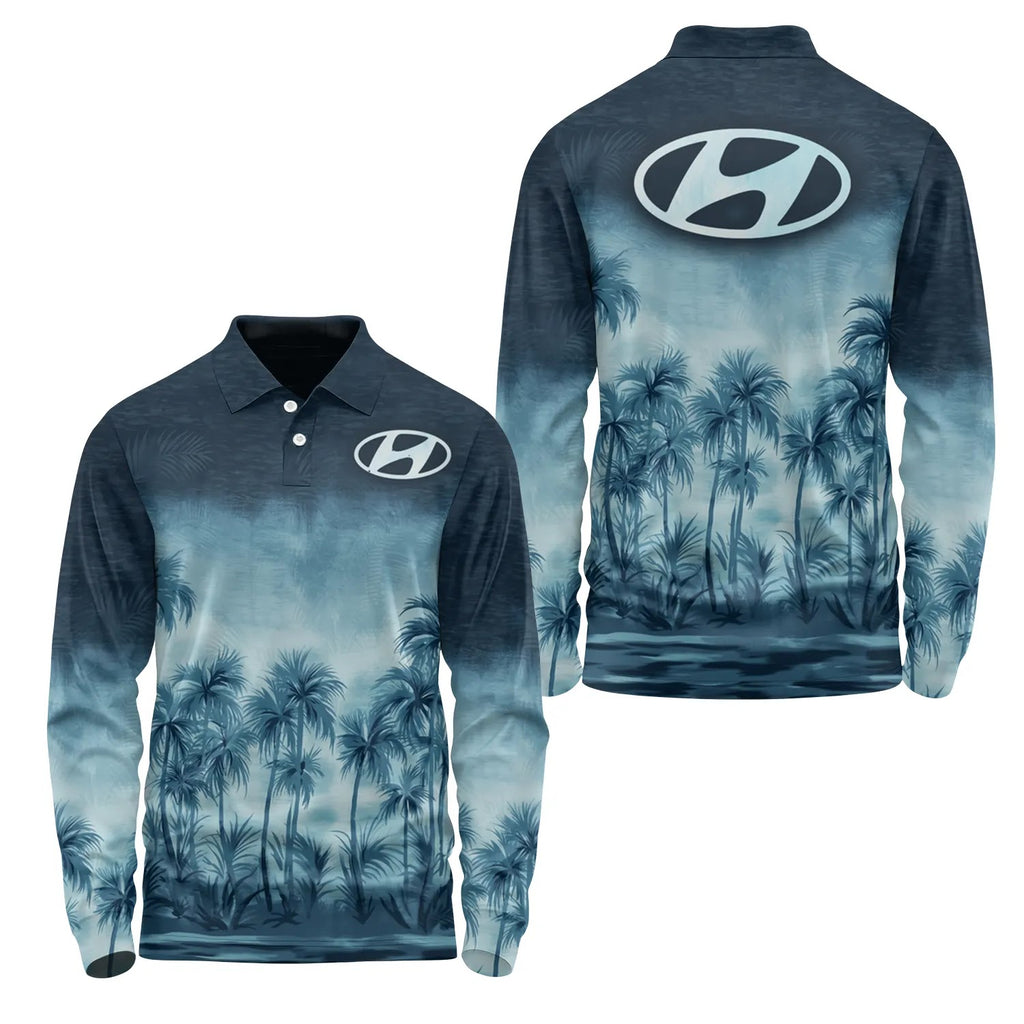 Hyundai Long Sleeve Polo SHW021