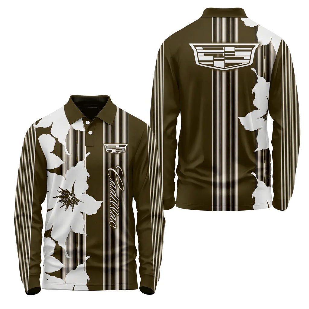 Cadillac Long Sleeve Polo SHW039