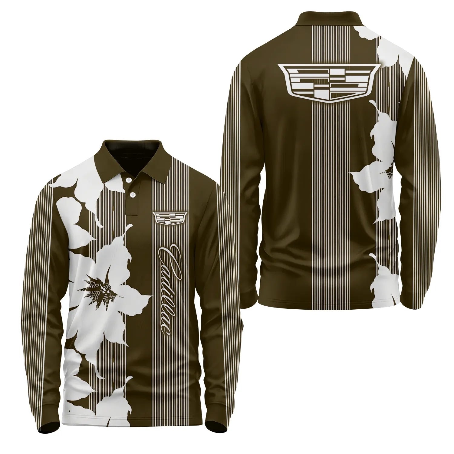 Cadillac Long Sleeve Polo SHW039