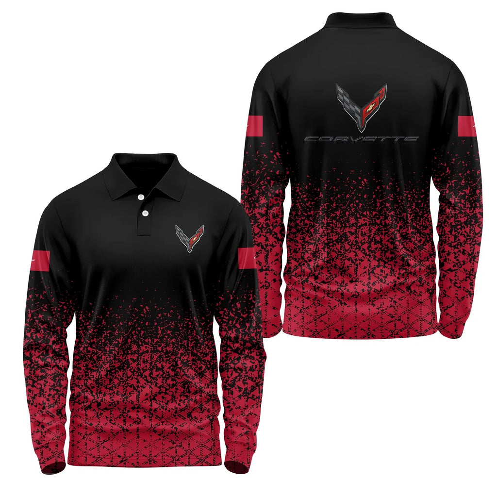 Corvette Long Sleeve Polo SC096
