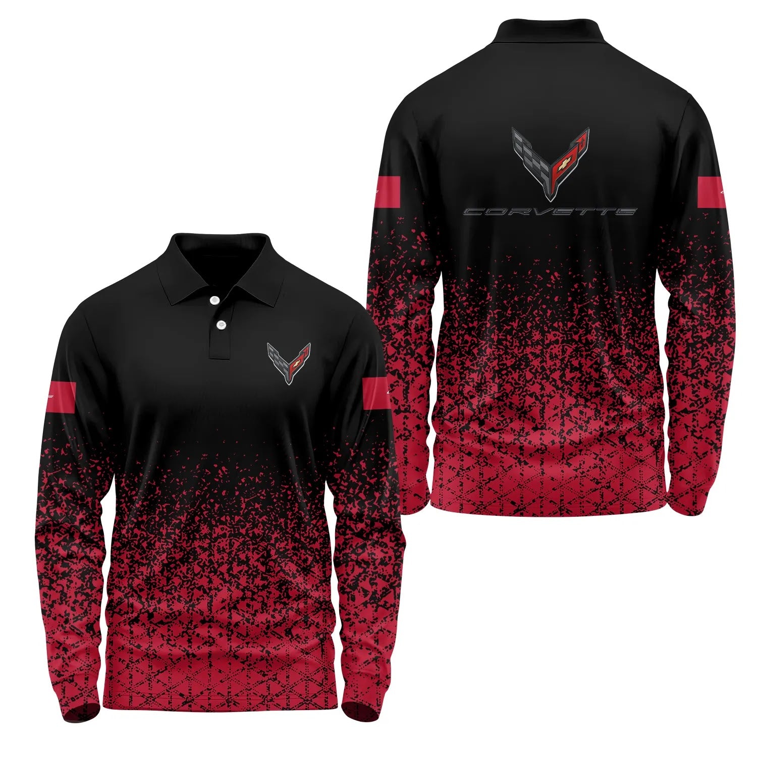 Corvette Long Sleeve Polo SC096