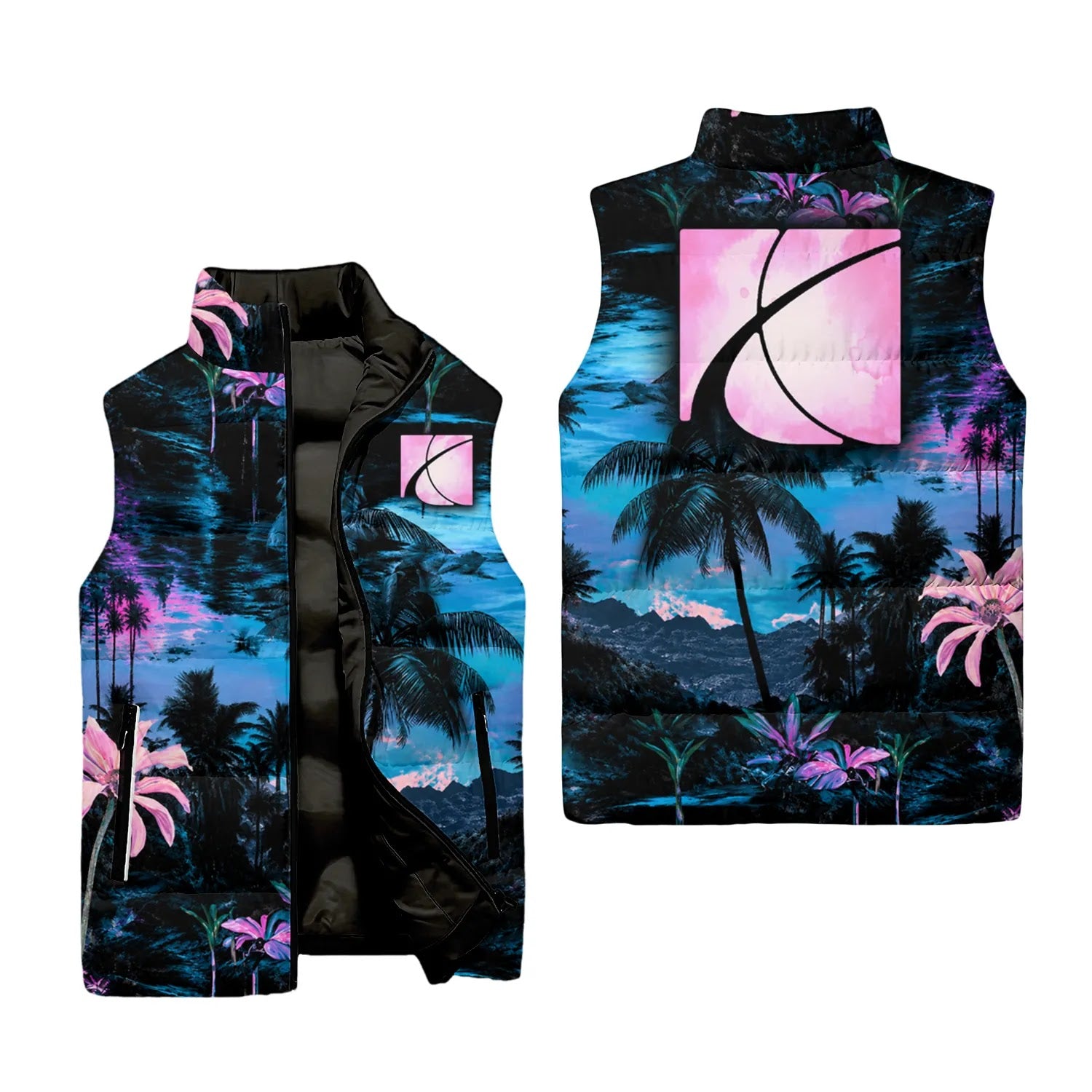 Saturn Sleeveless Puffer Jacket SHW002