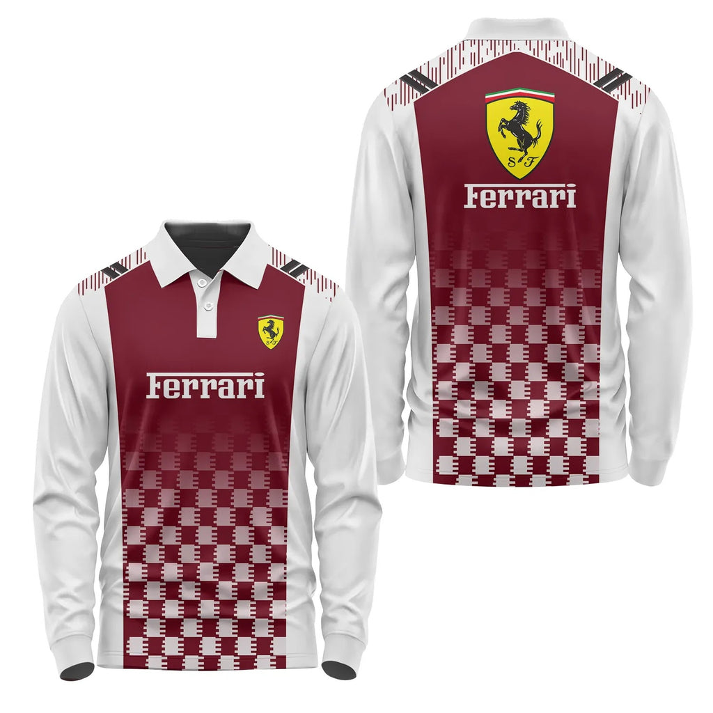 Ferrari Long Sleeve Polo SC063