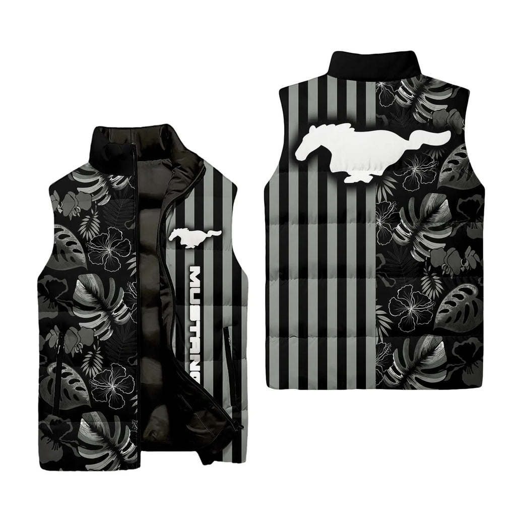Ford Mustang Sleeveless Puffer Jacket SHW040