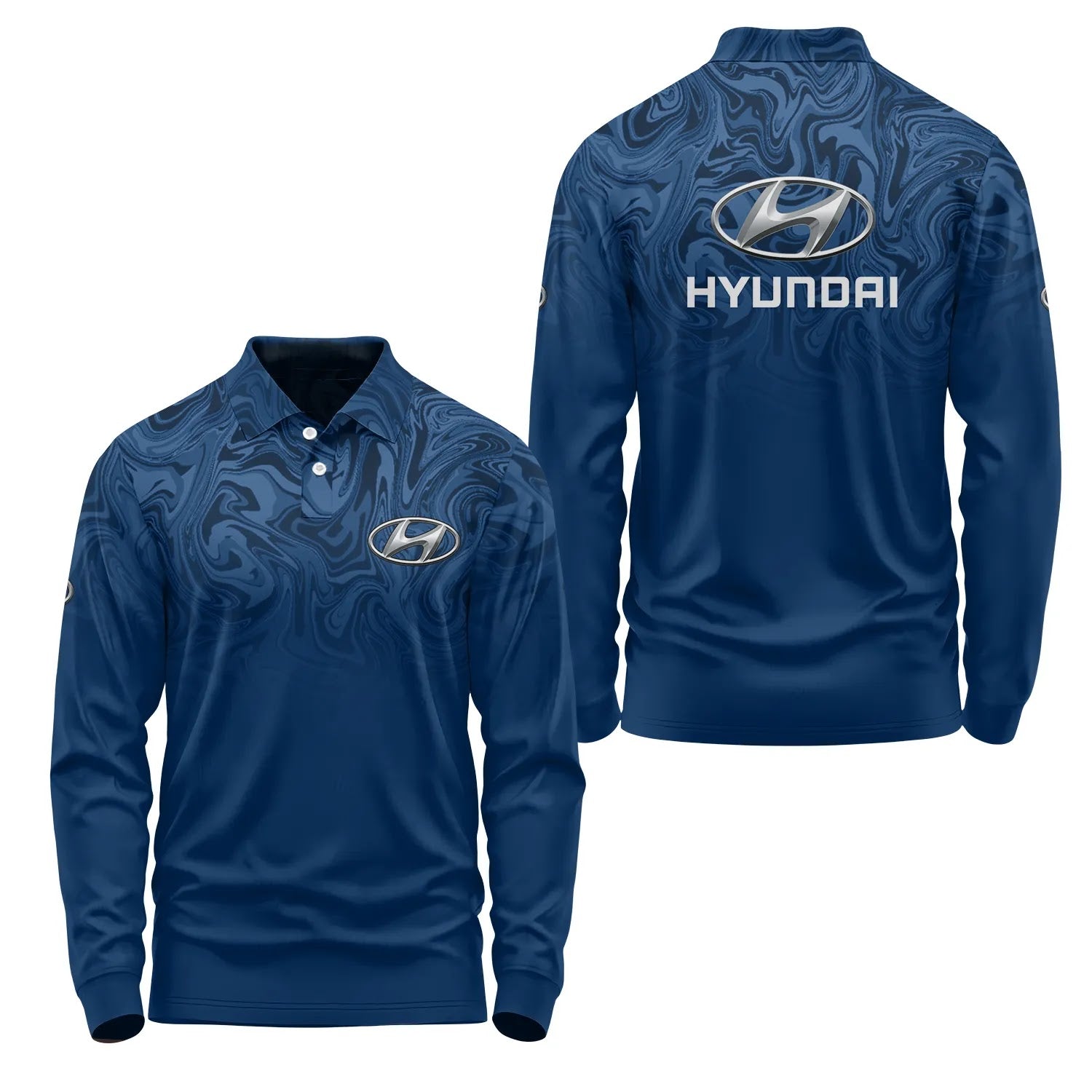 Hyundai Long Sleeve Polo SC091