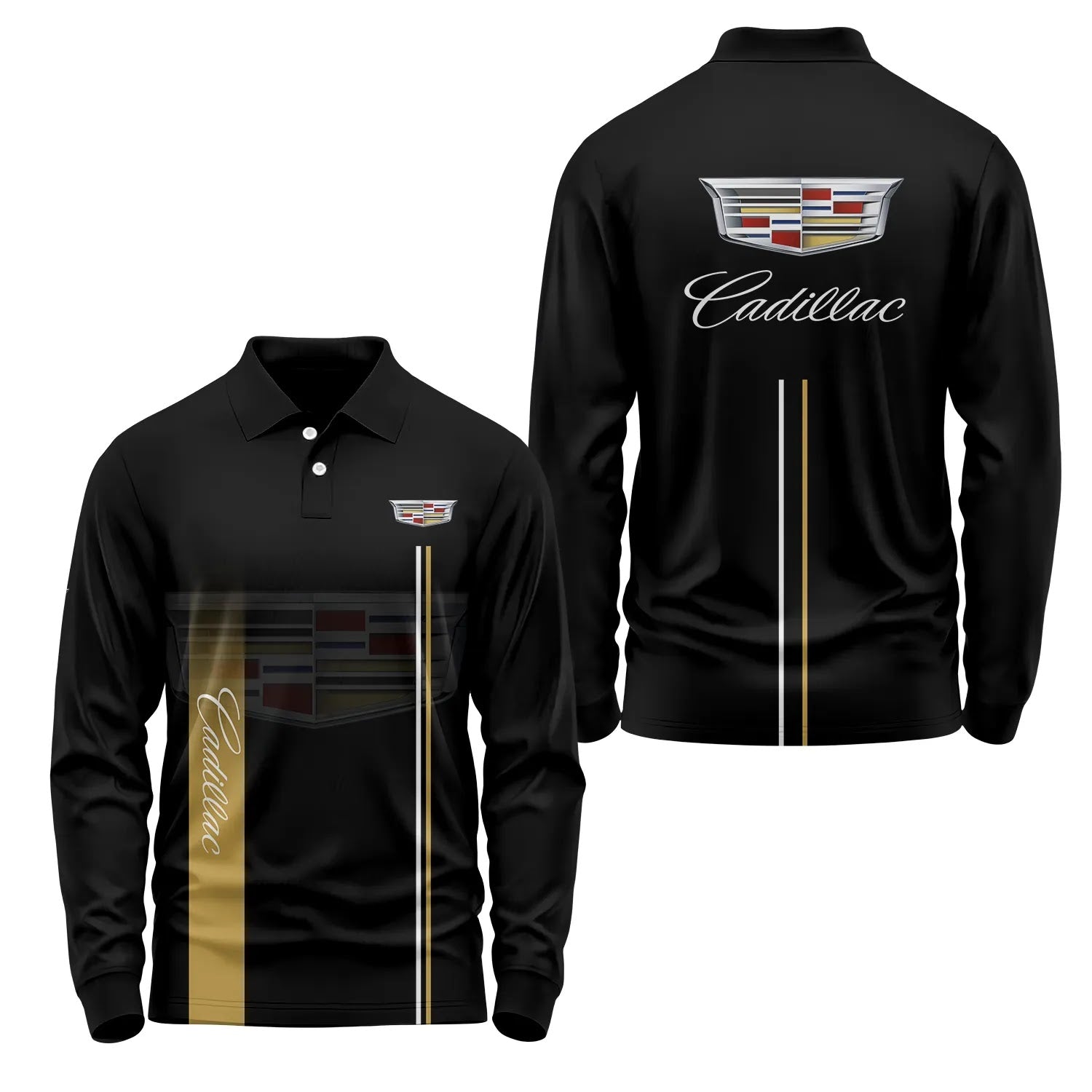 Cadillac Long Sleeve Polo SC077