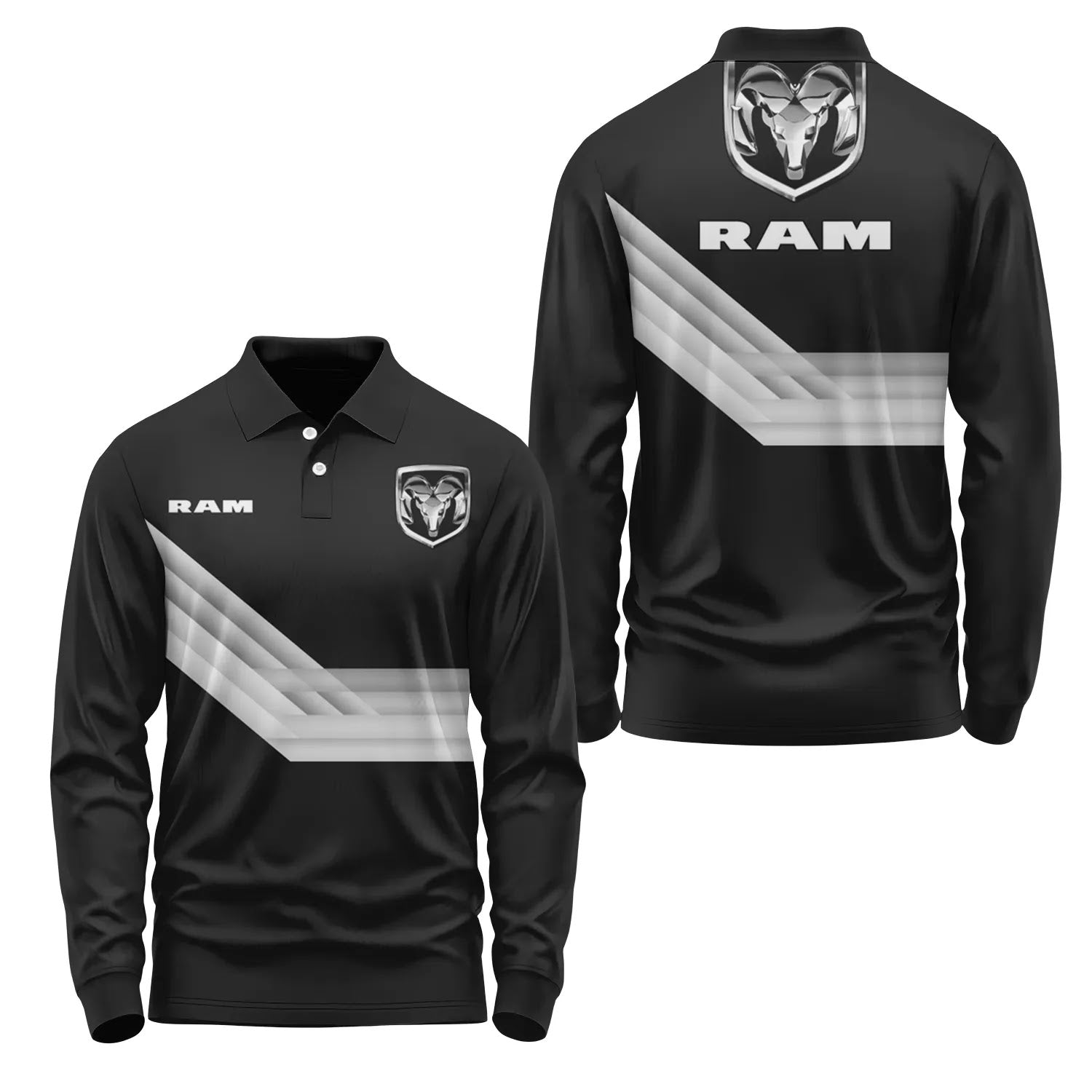 Ram Long Sleeve Polo SC106