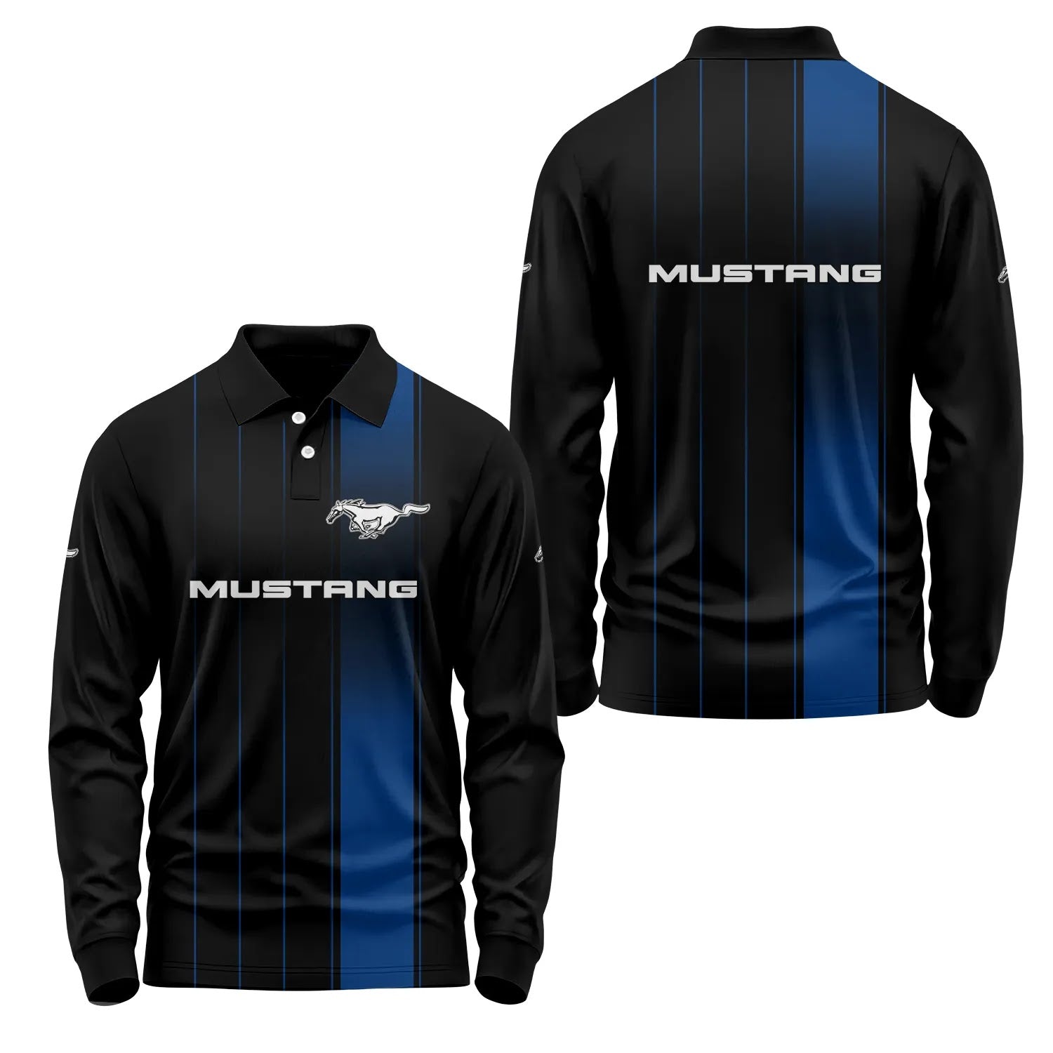 Ford Mustang Long Sleeve Polo SC068