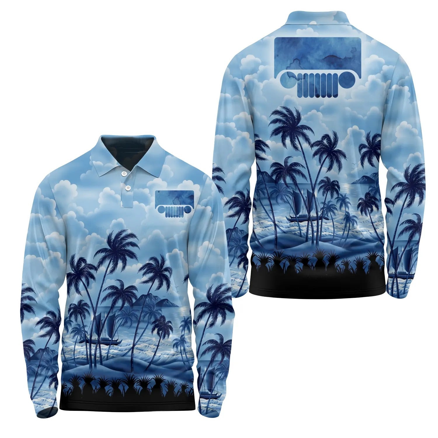 Jeep Long Sleeve Polo SHW018