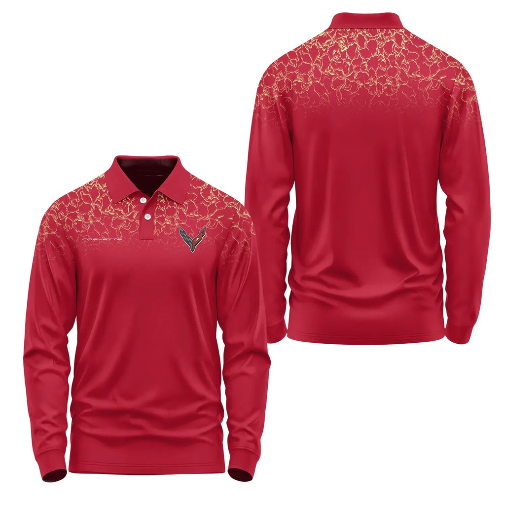 Corvette Long Sleeve Polo SC108