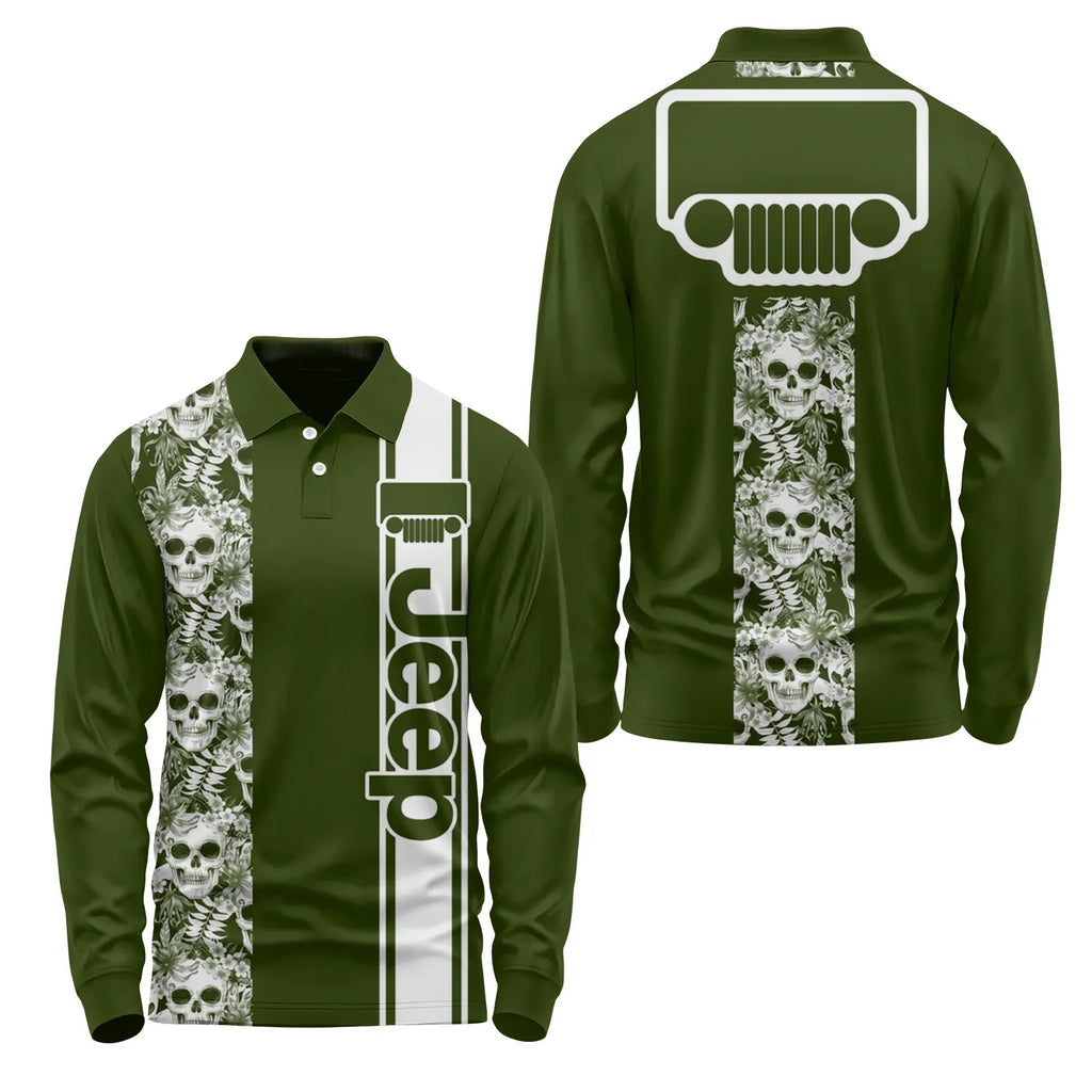 Jeep Long Sleeve Polo SHW042
