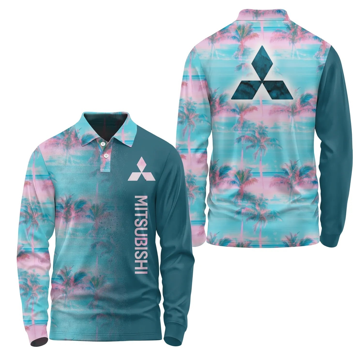 Mitsubishi Long Sleeve Polo SHW058