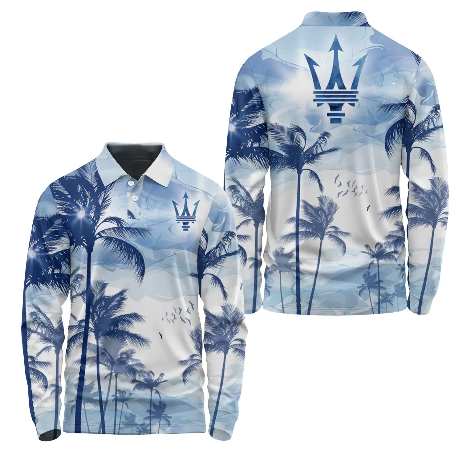 Maserati Long Sleeve Polo SHW004