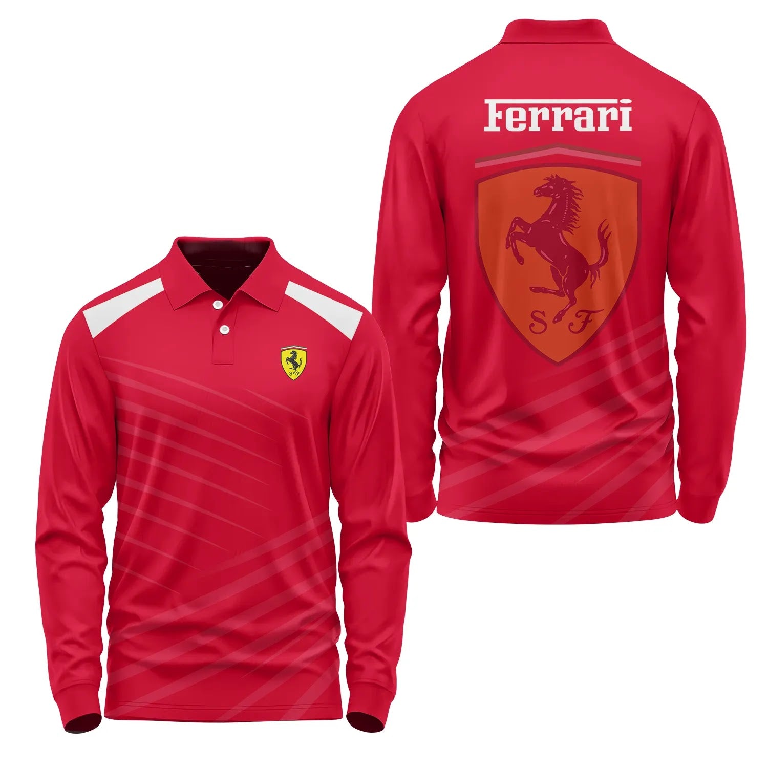 Ferrari Long Sleeve Polo SC082