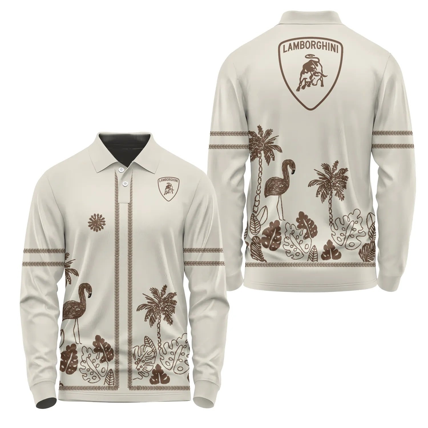 Lamborghini Long Sleeve Polo SHW044