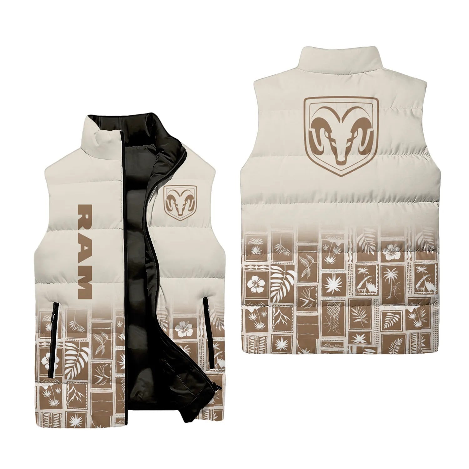 Ram Sleeveless Puffer Jacket SHW067