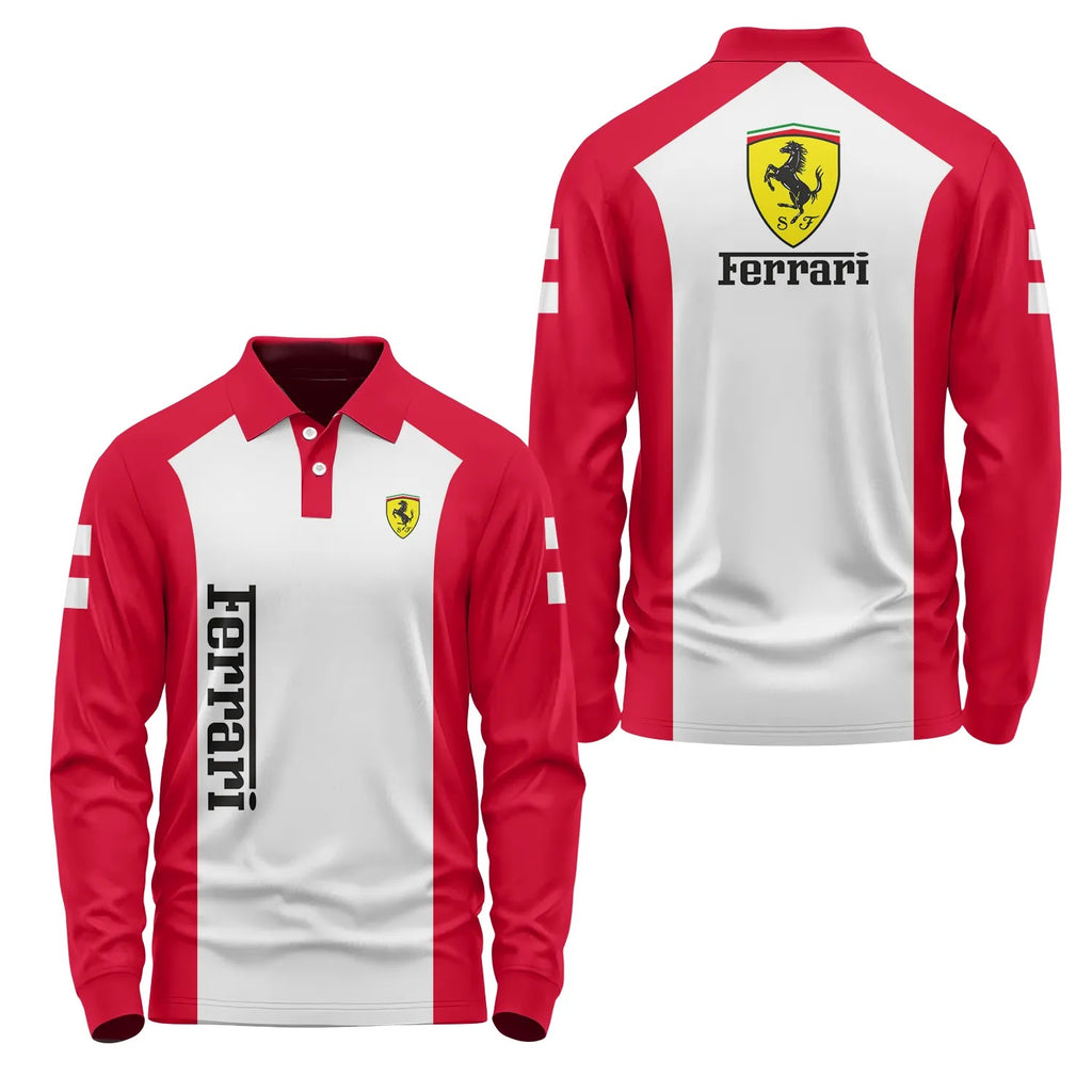 Ferrari Long Sleeve Polo SC078