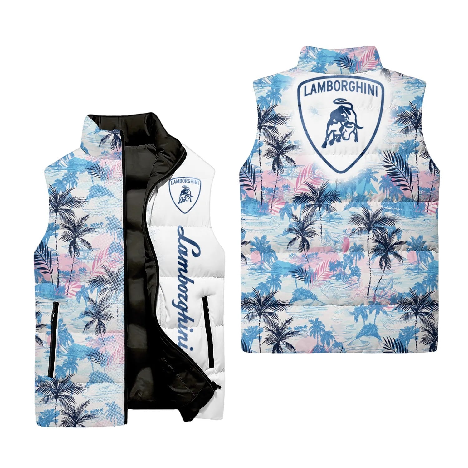 Lamborghini Sleeveless Puffer Jacket SHW029