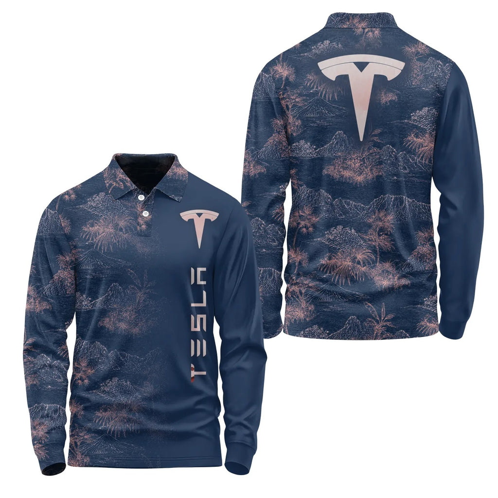 Tesla Long Sleeve Polo SHW007