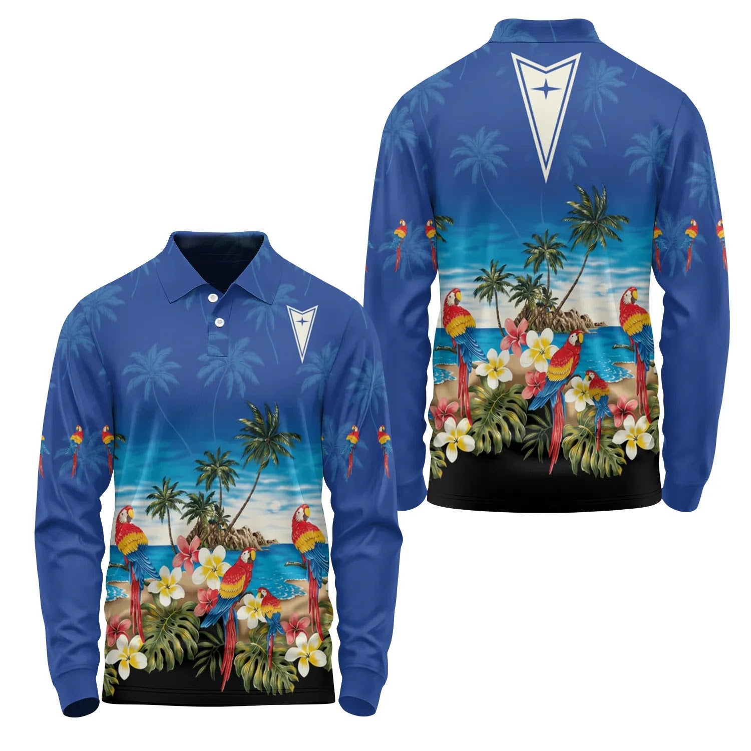 Pontiac Long Sleeve Polo SHW005