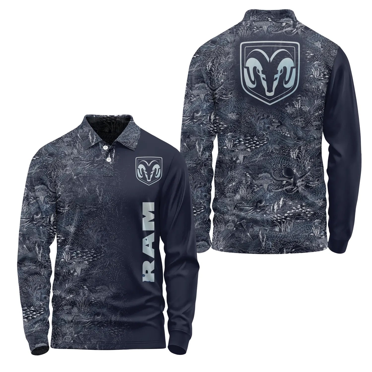 Ram Long Sleeve Polo SHW006