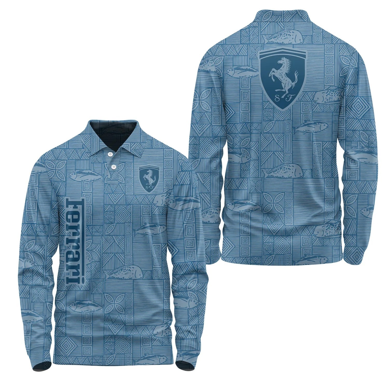 Ferrari Long Sleeve Polo SHW012