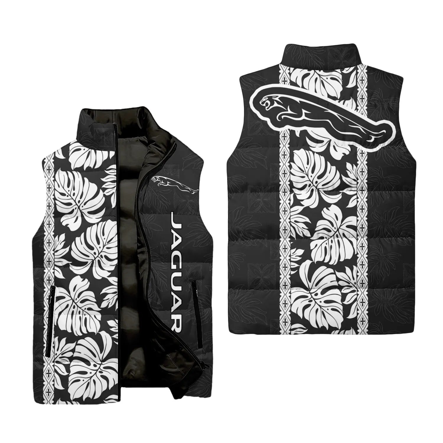 Jaguar Sleeveless Puffer Jacket SHW046