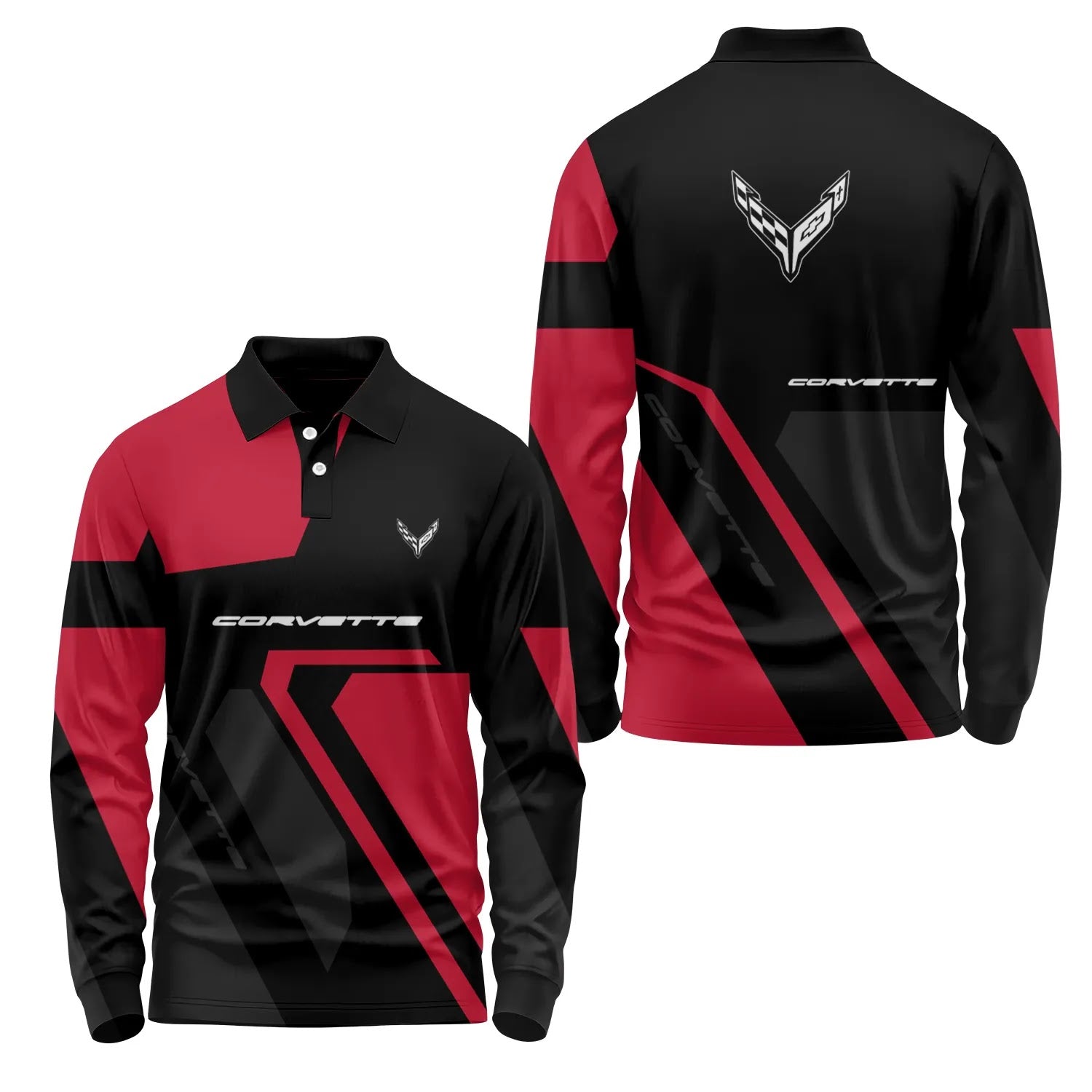 Corvette Long Sleeve Polo SC117