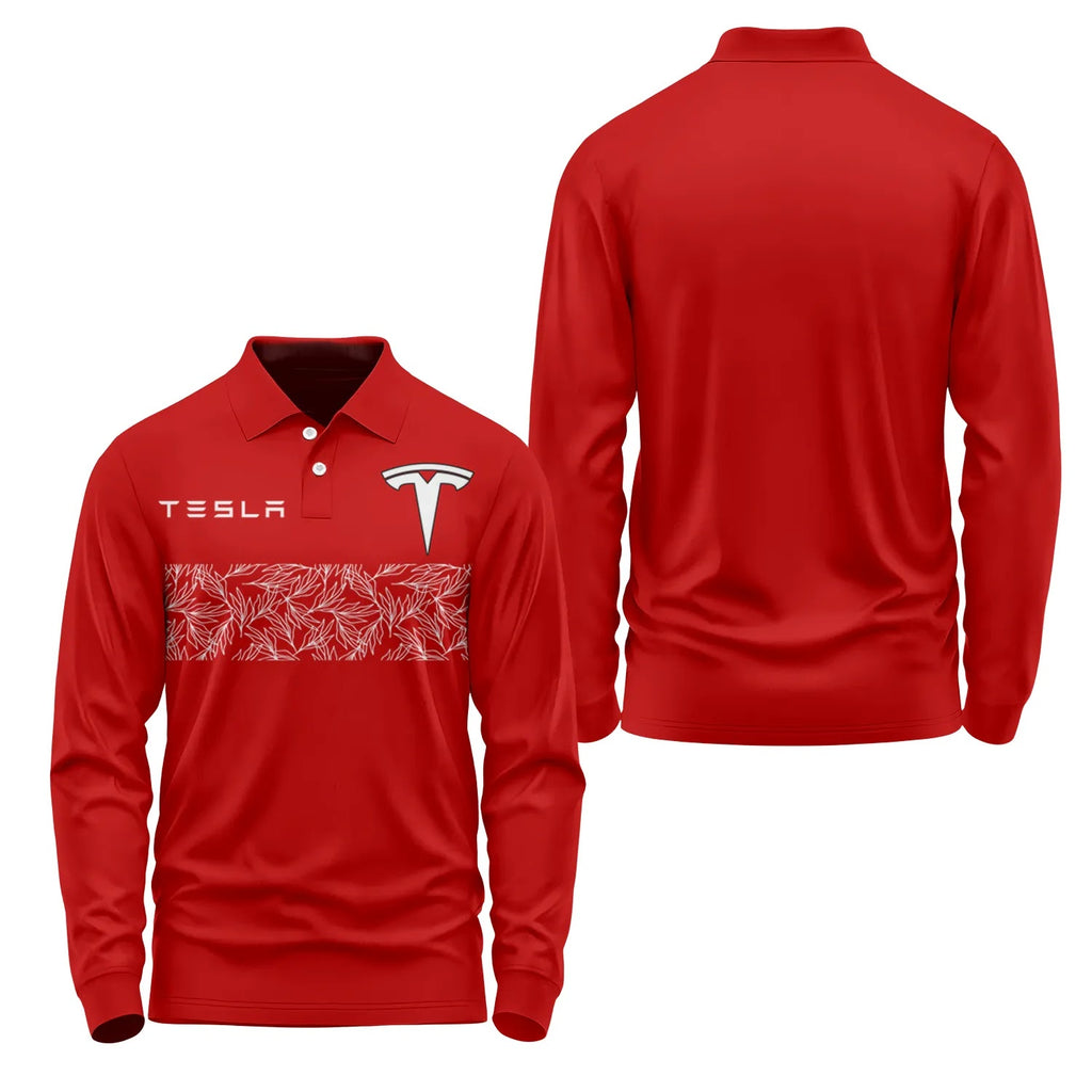 Tesla Long Sleeve Polo SC104