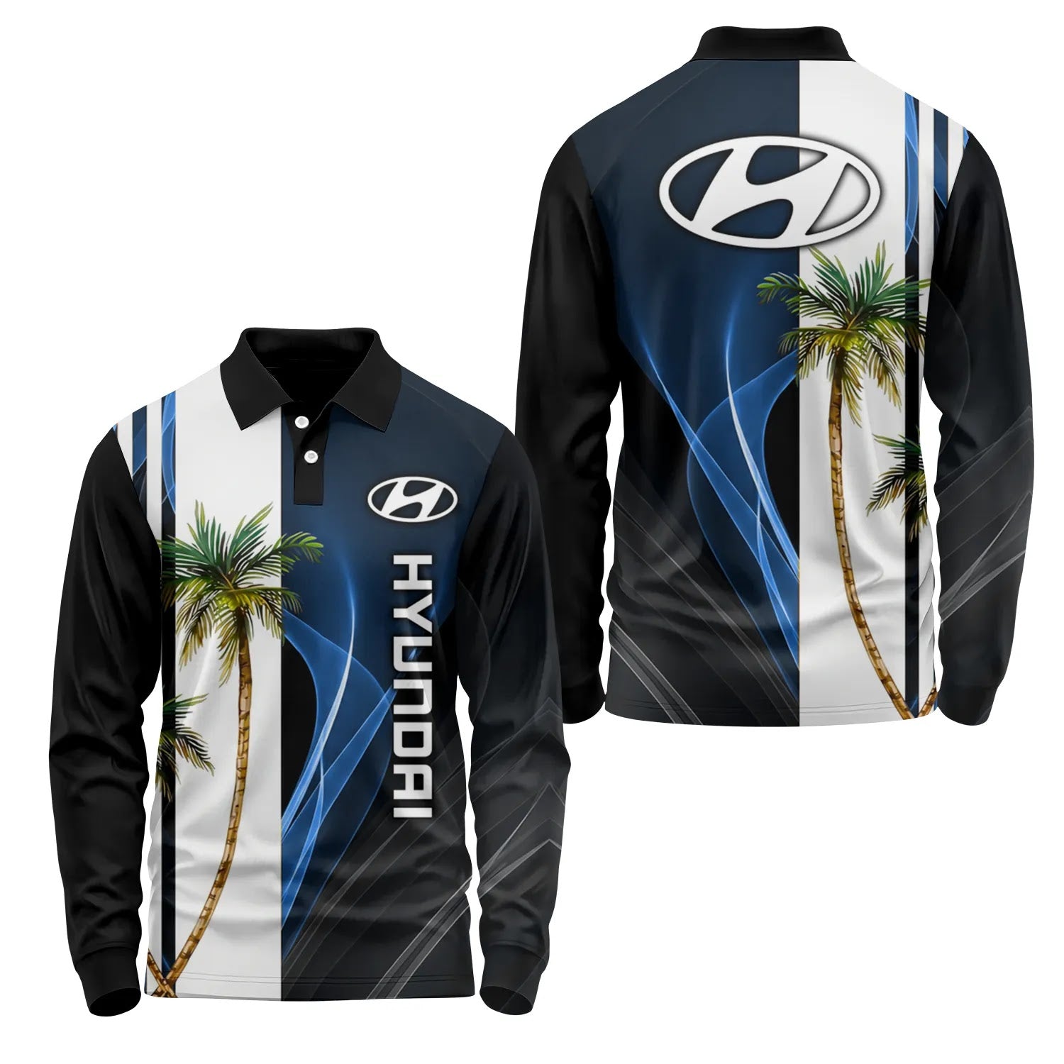 Hyundai Long Sleeve Polo SHW036