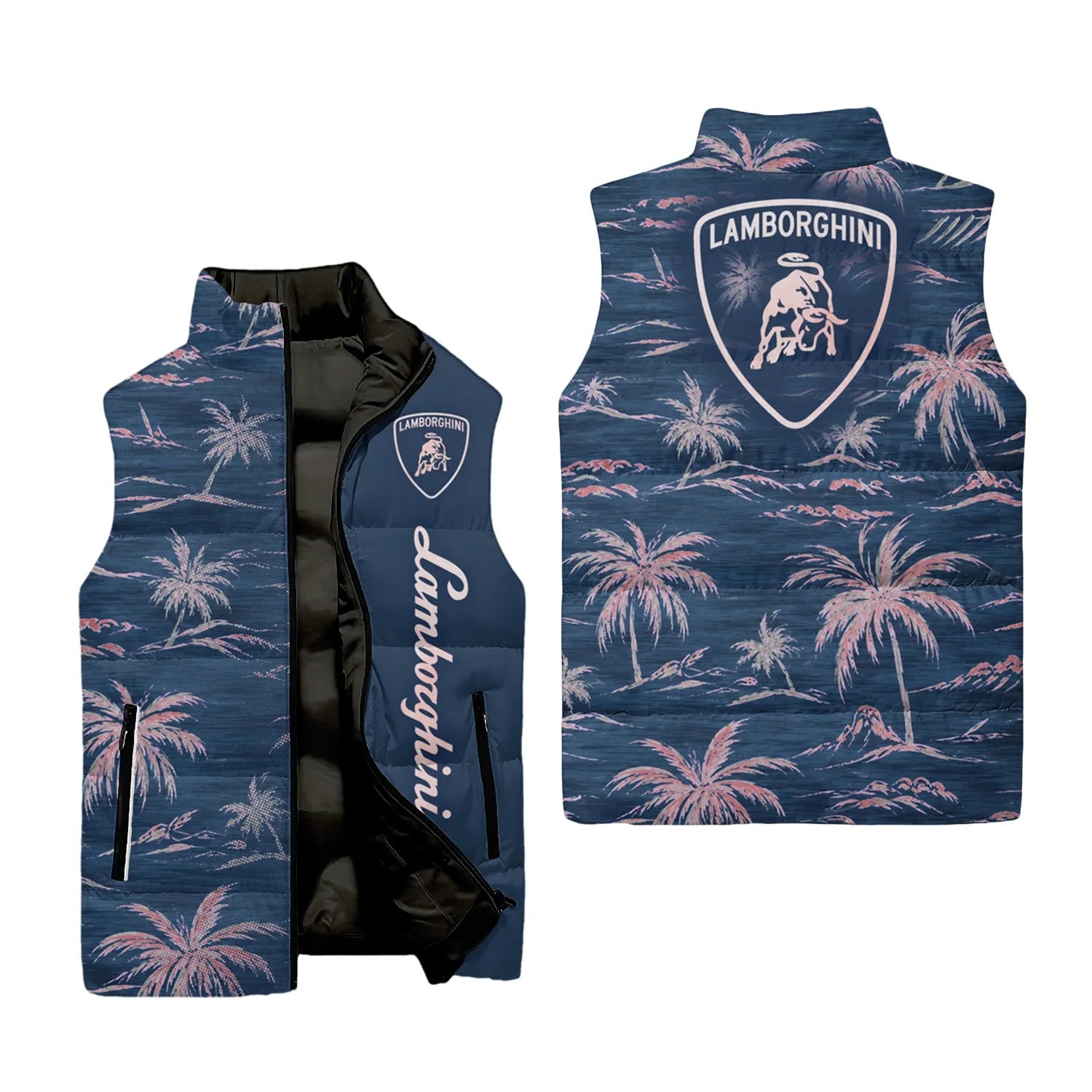 Lamborghini Sleeveless Puffer Jacket SHW013