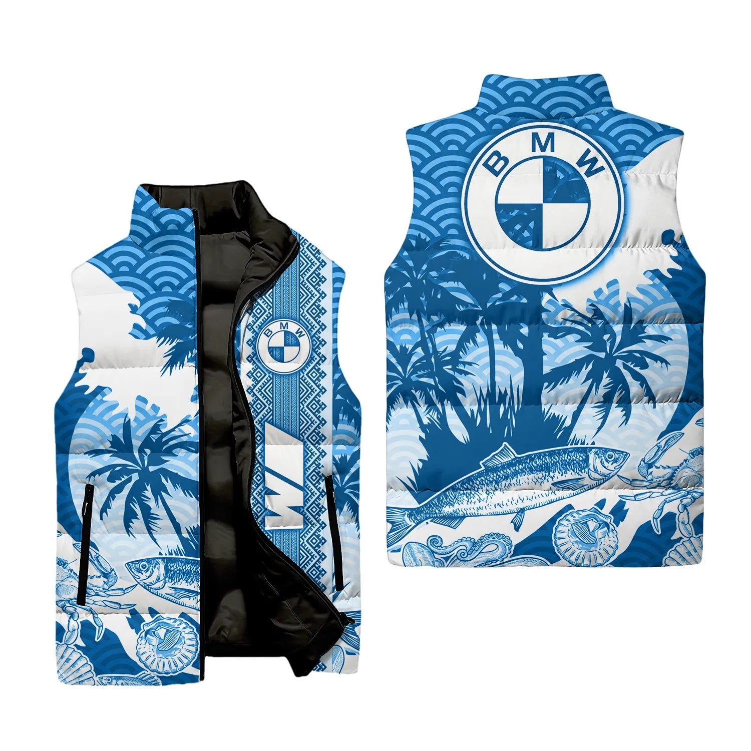 BMW Sleeveless Puffer Jacket SHW038