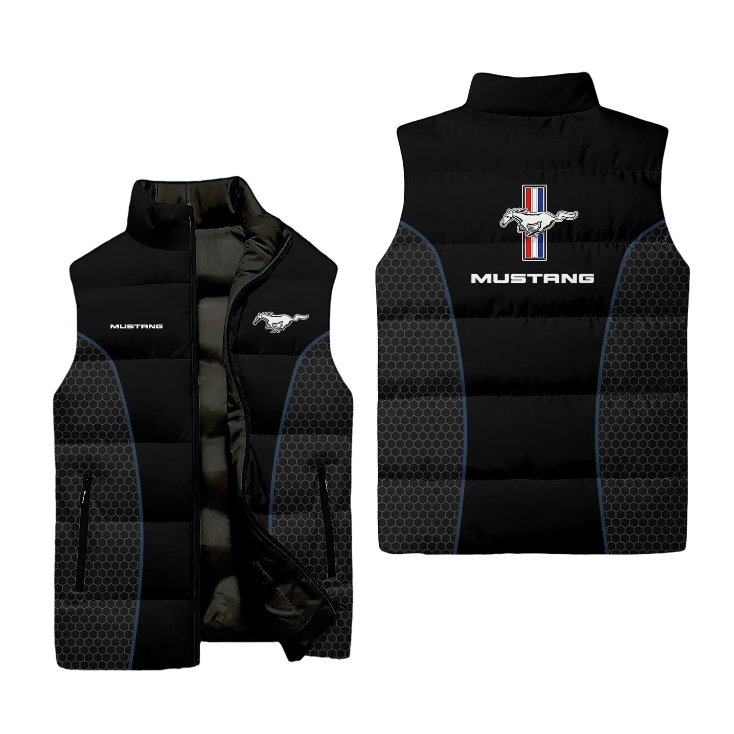Ford Mustang Sleeveless Puffer Jacket SC072