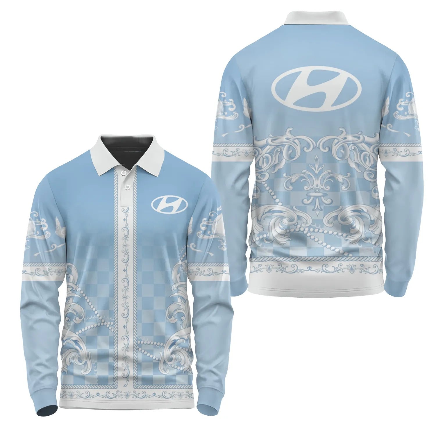 Hyundai Long Sleeve Polo SHW025