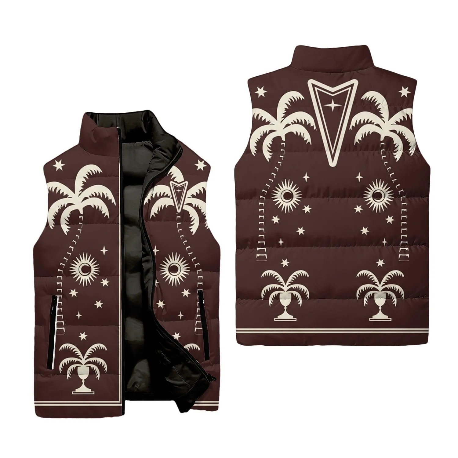 Pontiac Sleeveless Puffer Jacket SHW066