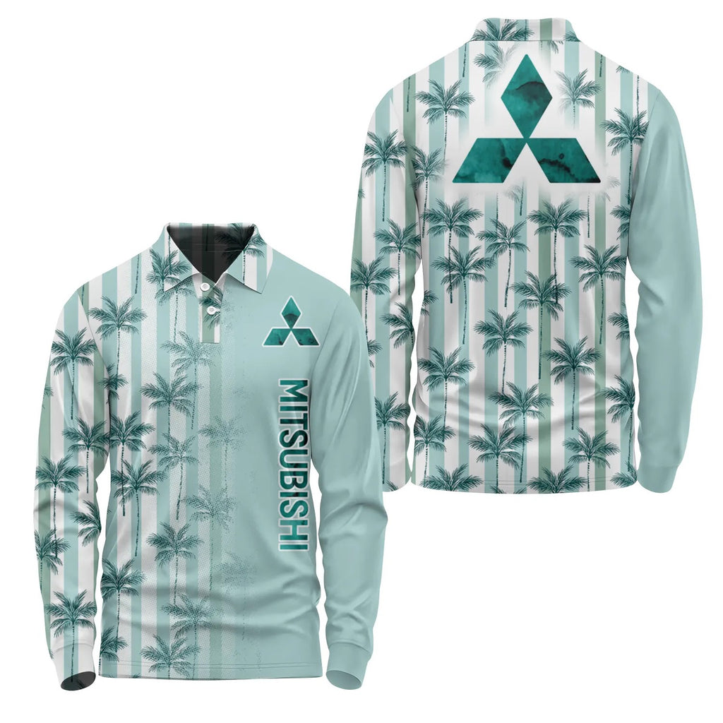 Mitsubishi Long Sleeve Polo SHW028